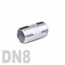 Бочонок нержавеющий [нр / нр] AISI 316 DN8 (13.7 мм)
