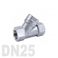 Фильтр угловой муфтовый нержавеющий AISI 304 DN25 (33.7 мм)