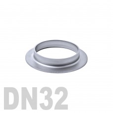 1117, Фланцевая нержавеющая отбортовка AISI 304 DN32 (35 x 1.5 мм), , 0.00р., , InoxGarant, Фланцевая отбортовка DIN стандарт