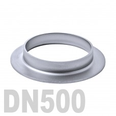 Фланцевая нержавеющая отбортовка AISI 304 DN500 (508 x 3,0 мм)