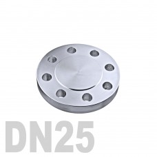 Фланцевая нержавеющая заглушка AISI 304 DN25 (28 мм)