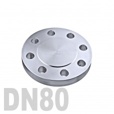 Фланцевая нержавеющая заглушка AISI 304 DN80 (84 мм)