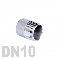 Ниппель нержавеющий приварной полусгон AISI 304 DN10 (17.2 мм)