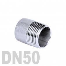 Ниппель нержавеющий приварной полусгон AISI 304 DN50 (60.3 мм)