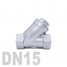 Клапан обратный муфтовый угловой нержавеющий AISI 316 DN15 (21.3 мм)