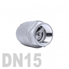 Клапан обратный муфтовый нержавеющий AISI 304 DN15 (21.3 мм)