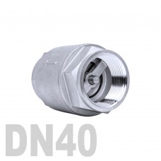 Клапан обратный муфтовый нержавеющий AISI 304 DN40 (48.3 мм)