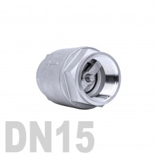 Клапан обратный муфтовый нержавеющий AISI 316 DN15 (21.3 мм)