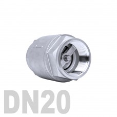 Клапан обратный муфтовый нержавеющий AISI 316 DN20 (26.9 мм)