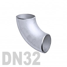 Отвод нержавеющий приварной AISI 304 DN32 (34 x 1.5 мм)