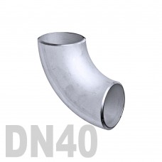 Отвод нержавеющий приварной AISI 304 DN40 (43 x 1.5 мм)