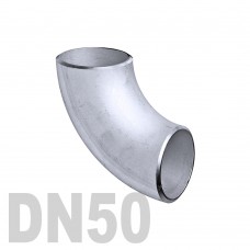 Отвод нержавеющий приварной AISI 304 DN50 (52 x 1.5 мм)