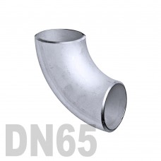 Отвод нержавеющий приварной AISI 304 DN65 (76.1 x 1.5 мм)