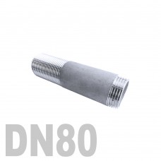 Сгон нержавеющий [нр / нр] AISI 304 DN80 (88.9 мм)