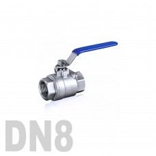 Кран шаровой муфтовый нержавеющий AISI 304 DN8 (13.7 мм)
