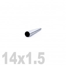 Труба круглая нержавеющая матовая AISI 304 (14x1.5x6000мм)