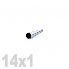 Труба круглая нержавеющая матовая AISI 304 (14x1x6000мм)