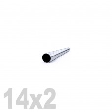 Труба круглая нержавеющая матовая AISI 304 (14x2x6000мм)