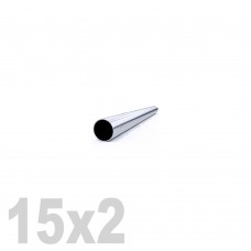 Труба круглая нержавеющая матовая AISI 304 (15x2x6000мм)