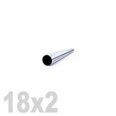 Труба круглая нержавеющая матовая AISI 304 (18x2x6000мм)