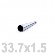 Труба круглая нержавеющая матовая AISI 304 (33.7x1.5x6000мм)