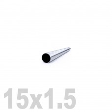 Труба круглая нержавеющая шлифованная AISI 304 (15x1.5x6000мм)
