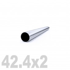 Труба круглая нержавеющая шлифованная AISI 304 (42.4x2x6000мм)