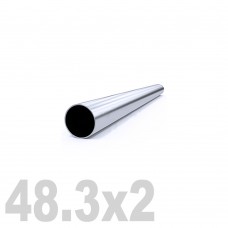 Труба круглая нержавеющая шлифованная AISI 304 (48.3x2x6000мм)