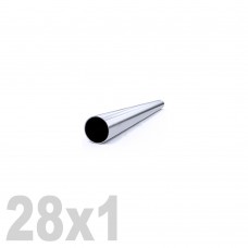 Труба круглая нержавеющая шлифованная DIN 11850 AISI 304 (28x1.0x6000мм)