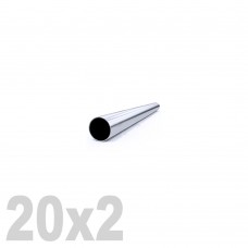 2101, Труба круглая нержавеющая зеркальная AISI 304 (20x2x6000мм), , 429.00р., , InoxGarant, Труба круглая электросварная