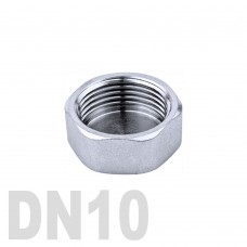 Заглушка колпачок нержавеющая шестигранная [вр] AISI 304 DN10 (17.2 мм)