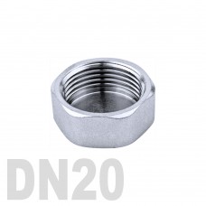 Заглушка колпачок нержавеющая шестигранная [вр] AISI 304 DN20 (26.9 мм)