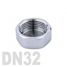 Заглушка колпачок нержавеющая шестигранная [вр] AISI 304 DN32 (42.4 мм)