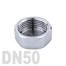 Заглушка колпачок нержавеющая шестигранная [вр] AISI 304 DN50 (60.3 мм)