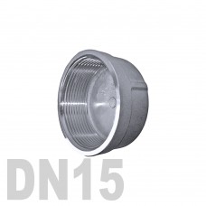 Заглушка колпачок нержавеющая [вр] AISI 304 DN15 (21.3 мм)